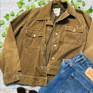 1970’s Vintage Kmart Jacket 100% Brown Corduroy